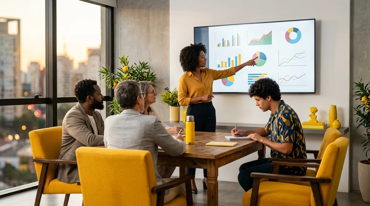 Equipe revisando o desempenho das campanhas para evitar erros que desperdiçam o orçamento do Google Ads